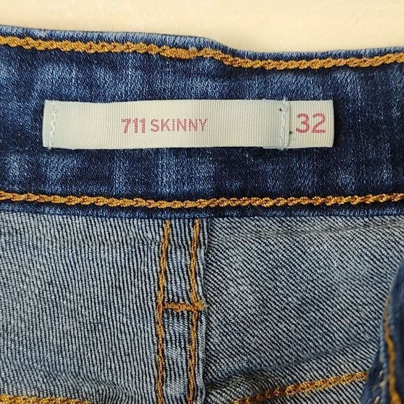 Levi Strauss 711 Skinny Denim Jeans Size 32 - Picture 2 of 10